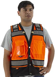Majestic 75-3238 Hi-Viz Heavy Duty Mesh Vest, Ansi 2, Size 2X-Large