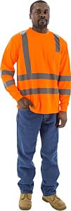 Majestic 75-5356 Hi-Viz Long Sleeve Shirt, Class 3