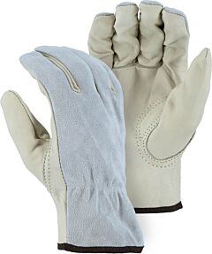 Majestic 1533Gs Goatskin Pam And Split Cowhide Back Drivers Gloves