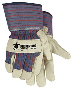 Mcr Safety 1965Xxl Gloves, Grain Pigskin Leather Palm, Gunn Pattern, Thermosock Lined, Size 2X-Large, Pack Of 12 Pairs