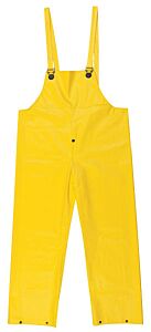 Mcr Safety 600Bpx2 Commodore, Pvc/Non-Woven Poly/Nylon, Bib Overall, W/Fly, Yellow, Size 2X-Large