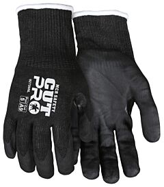 Mcr Safety 92735Nl Gloves, Cut Pro A9, 15 Gauge Black Hypermax/Steel, Nitrile Coated Palm/Fingers, Cut Level A9, Abrasion 3, Puncture 5, Heat 1, Dexterity 5, Size Large