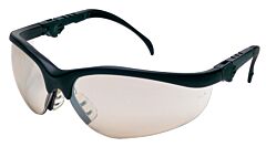 Mcr Safety Kd319Af Safety Glasses, Black Frame, Ratchet Temple, Indoor/Outdoor Clear Mirror Anti-Fog Lens