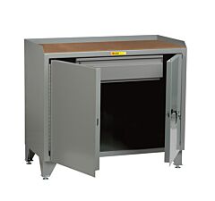 Little Giant Mh-Ll-2D-2448Hd Counter Height Bench Cabinet With Heavy-Duty Storage Drawer, 41"H X 24"D X 48"W, 2000 Lb Capacity