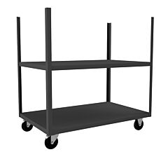 Durham Mst-3048-5Po-95 Mobile Stake Cart, 2 Shelves