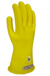 Enespro Gc00Y11 Class 00 Rubber Voltage Gloves, Yellow, Size 11