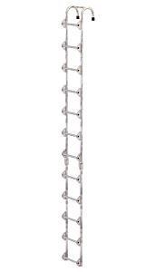 Vestil Ntal-12-Hdg Galvanized Tank Access Ladder 12 Ft. 300 Lb. Capacity Silver