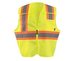 Occunomix Eco-Imb2T Class 2 5 Point Break-Away Two Tone Mesh Safety Vest