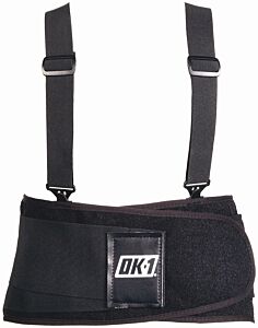 Occunomix Ok-Univ-Blk Back Support, Universal, Black