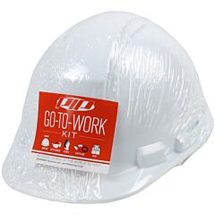 Pip 289-Gtw-Hp241-Xl/Xxl Pre-Packed Ppe Kit, Hp241 Hat, Safety Eyewear, Earplugs, Gloves And Vest, White, Size Xl-2Xl