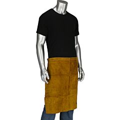 West Chester 7012/24 Ironcat? Split Leather Waist Apron, Gold, Size 24" X 24