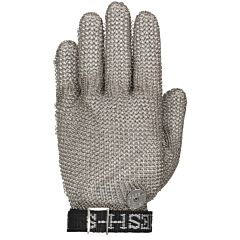 Us Mesh Usm-1105-Xxs Stainless Steel Mesh Gloves With Adjustable Strap, Wrist Length, Silver, Size 2X-Small
