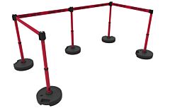 Banner Stakes Pl4594 Plus Barrier Set X5, Red "Danger-Keep Out"