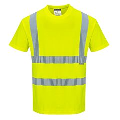 Portwest S170 Cotton Comfort Short Sleeve T-Shirt, Yellow Tall