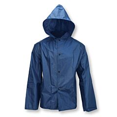 Neese 77Aj Rain Jacket With Attached Hood, Royal Blue, Size Large