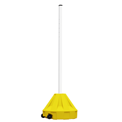 Plasticade Rap24Y-72Pk-Kit Roll-A-Post 24 With 72" L Post, Black Base/Black Post