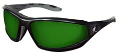 Mcr Safety Rp2130 Safety Glasses, Swagger Rp2 Filter 3.0 Green Lenses Lens