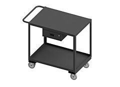 Durham Rsc-2436-2-1Dr-95 Stock Cart, 2 Shelves, 24 X 36, Drawer