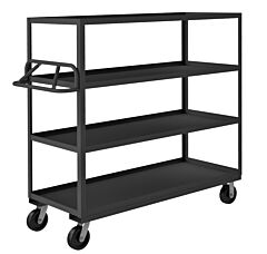 Durham Rsce-246060-4-3.6K-95 Stock Cart, 4 Shelves, Ergonomic Handle