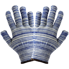 Global Glove S13Rb Cotton, Polyester, And Spandex Roper-Style Gloves, Size Large