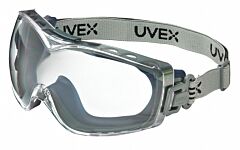 Honeywell - North Safety S3970Hsf Uvex Stealth Otg Goggle Clear/Navy, Dura-Streme Coating, Fabric Strap