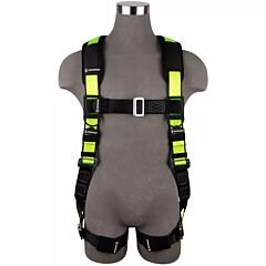Safewaze Fs170-Qc Pro Construction Harness, 3D, Qc Chest, Tb Legs, Fixed Waist Pad