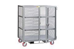Little Giant Sc2-2448-6Pyfp Forkliftable Mobile Storage Locker, 24"W X 48"L, 2000 Lb Capacity