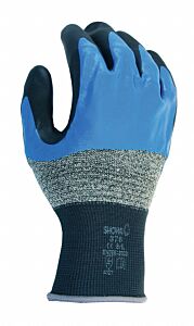 Showa Best 376L-08 Foam Grip General Purpose Gloves Knit Nitrile Large, Size 8