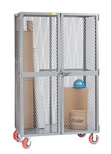 Little Giant Sln-3048-6Pyfl All-Welded Mobile Storage Lockers, 30"W X 48"L, 2000 Lb Capacity