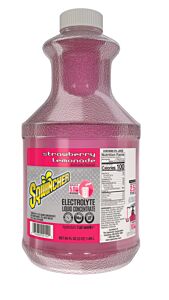 Sqwincher 159030319 Liquid Concentrate, 64 Oz, Bottle, Yields 5 Gal, Strawberry Lemonade