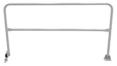 Vestil Ssg-7-Sl Steel Dock Safety Swing Gate 7 Ft. Length Silver