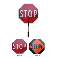 Plasticade Ssp-18Abseg-Ash Stop/Slow Paddle, Engineer Grade Sheeting