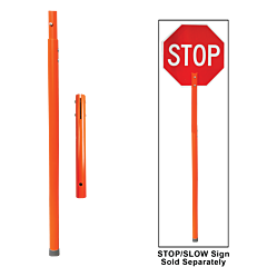 Plasticade Ssp-Pvc-72-Kit-2Pc Elite Pvc Flagger Pole & Paddle, Orange