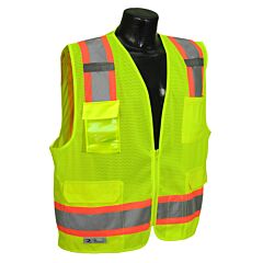 Radians Sv6-2Zgm-4X Class 2 Two Tone Surveyor Safety Vest - Green, 4X-Large, 1/Each