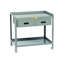 Little Giant Sw-2436-Ll-2Dr Stationary Steel Workstation, 39" To 42"H X 24"D X 36"W, 2000 Lb Capacity
