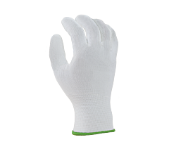 Task Gloves Tsk12001-L 100% Polyester String Knit, 10 Gauge, White, Size Large