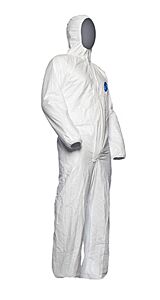 Dupont Ty198Swh2X002500 Tyvek Xpert Coveralls 2X-Large Zipper Front Strm Flap