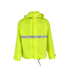 Neese 475Mjd Motorcycle Jacket Polyurethane/Nylon, Non-Ansi, Hi-Vis, Yellow, Size Medium