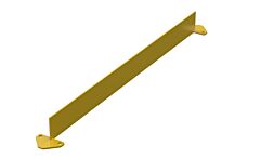 Vestil Vdkr-4-Bp-Tb Steel Toe Board For Vdkr W/Base Plates, 48" Yellow