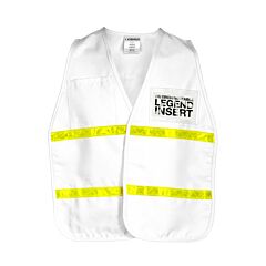 Kishigo 3711I Incident Command Vest, 3700 Series, One Size, White