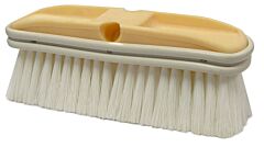 Weiler 44510 Truck Wash Brush, 9-1/2 In Foam Block, 2.5 In Trim L, Flagged White Polystyrene