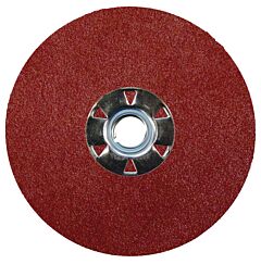 Weiler 61509 Wolverine Resin Fiber Discs, 5 In Dia, 5/8 Arbor, 120 Grit, Aluminum Oxide