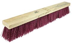 Weiler 44587 Coarse Sweeping Contractor Brooms, 24 In Hardwood Block, 3 In Trim, Polpropylene