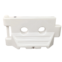 Plasticade Wfb-W-Kit Water Filled Barricade System Longitudinal Channelizing Device, White