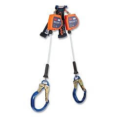 3M Dbi-Sala 3500277 Nano-Lok Edge Self-Retracting Lifeline, 8 Ft, Rebar Snap Lock Hook, 420 Lb, 2 Legs, Galvanized Cable
