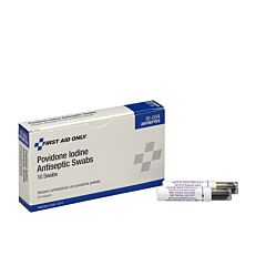 First Aid Only 10-004 Pvp Iodine Swabs, 10/Box