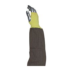 Pip 10-K4626 Kut Gard Fr Viscose / Kevlar Blended Sleeve With Blue/Gold Elastic End And Thumb Hole, Brown, Size 26