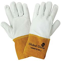 Global Glove 100Mtg Premium Grain Goatskin Mig/Tig Welder Gloves, Size X-Large