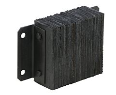 Vestil 1014-4.5 Laminated Rubber Dock Bumper 10 In. X 14 In. X 4-1/2 In. Black
