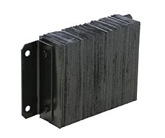 Vestil 1218-4.5 Laminated Rubber Dock Bumper 12 In. X 18 In. X 4-1/2 In. Black